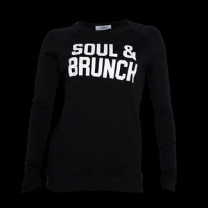 NWOT Soulcycle Soul & Brunch Raglan Swtshirt Sz M